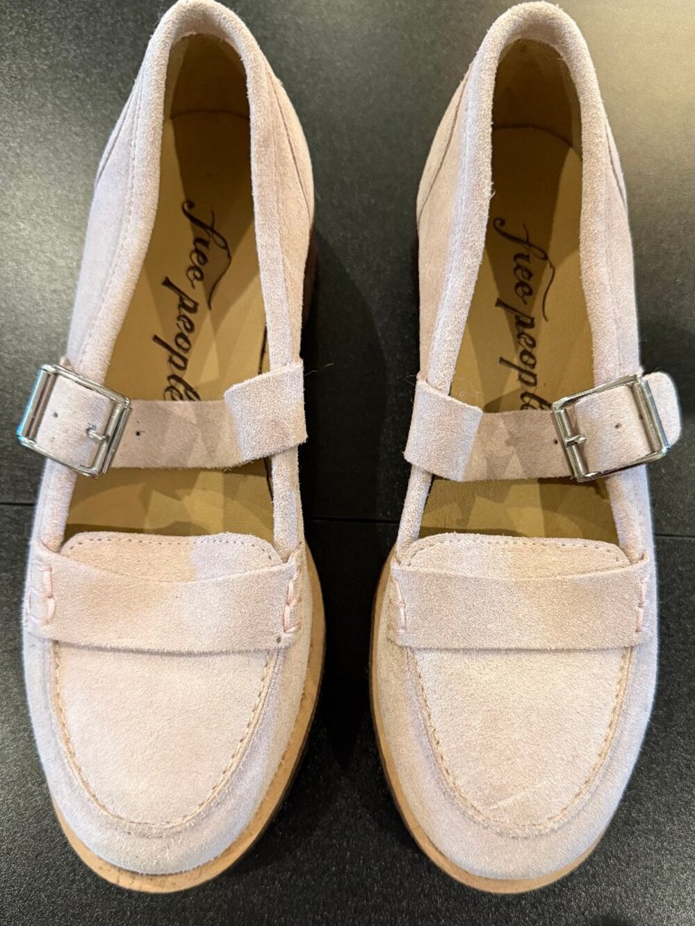 Blush Pink Free People Suede Loafers Seychelles Size 6